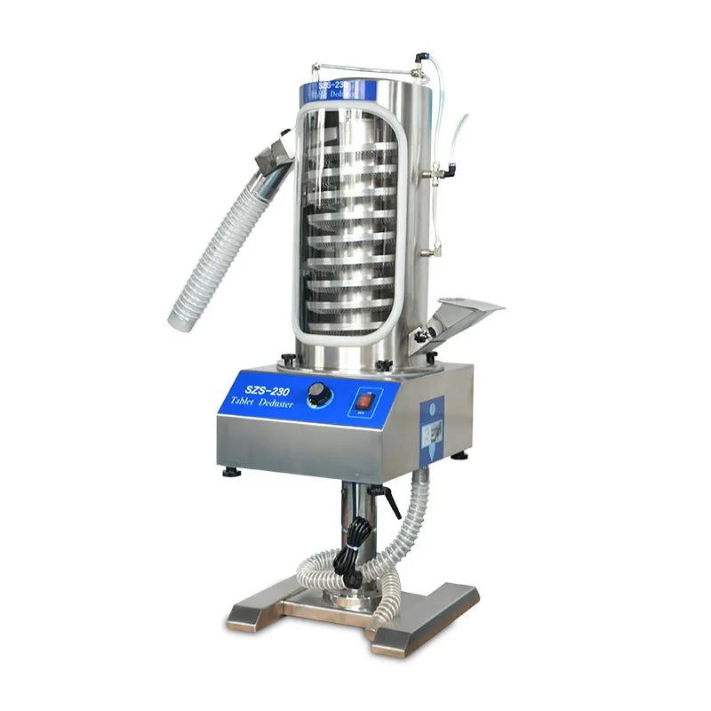 High-efficiency tablet dust removal screen powder machine Burr edge polishing machine Top-rotating screen machine