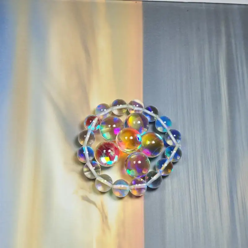 Color Prism Ball DIY Accessories Sun Catcher Rainbow Crystal Glass Moonlight Gemstone Replacement Magic Gem Pendant - view 6