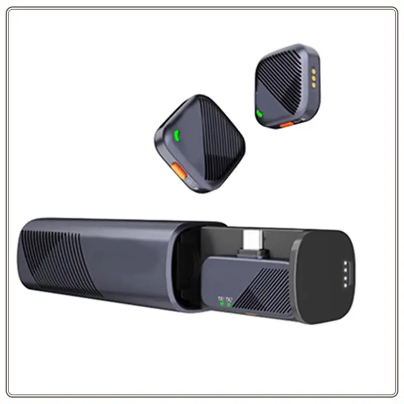 ميكروفون لاسلكي صغير موثوق به 2.4 جيجا هرتز تصميم كبسولة الوقت 300 متر نقل مستقر للبث المباشر لمدونة الفيديو