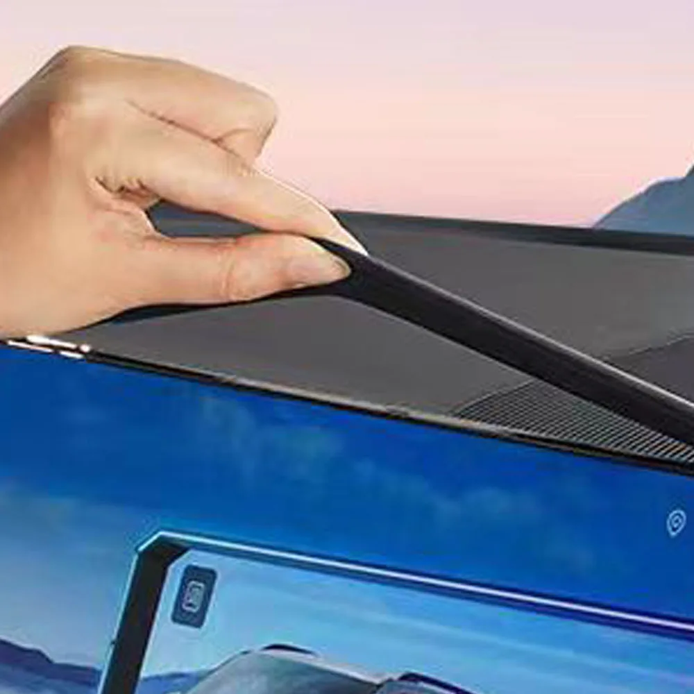 Fit For Equation Leopard Titanium 7 Central Control Navigation Screen Protector Silicone Frame Anti Knock And Anti-collision