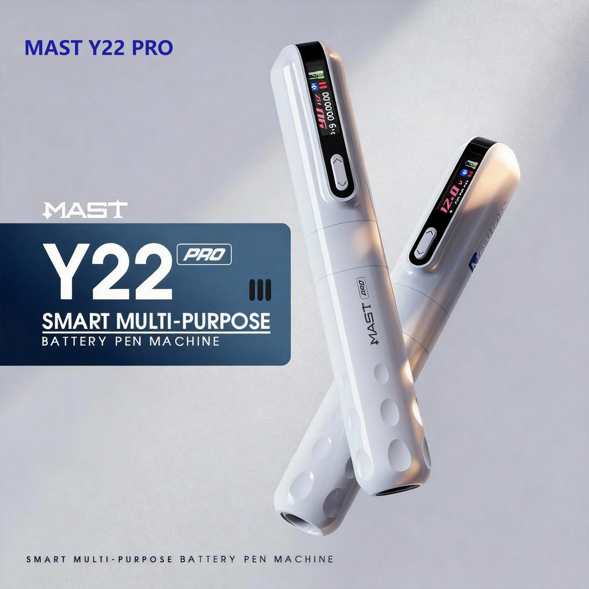 

MAST Y22 PRO Беспроводная машина для перманентного макияжа, ручка для татуировки, ход 3,0 мм, 2-12 В, рабочее напряжение, аккумулятор большой емкости для боди-арта