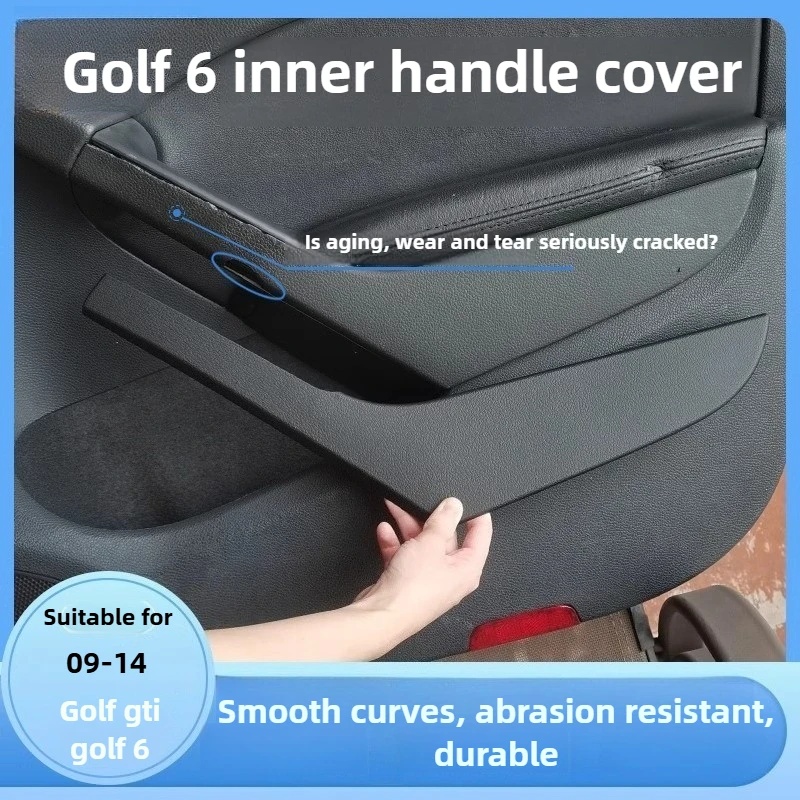 

For VW Golf 6 GTI 5K4868039A Interior Door Handle Cover Trim Panel Set OEM Style Replacement Accessories with Installation Tools