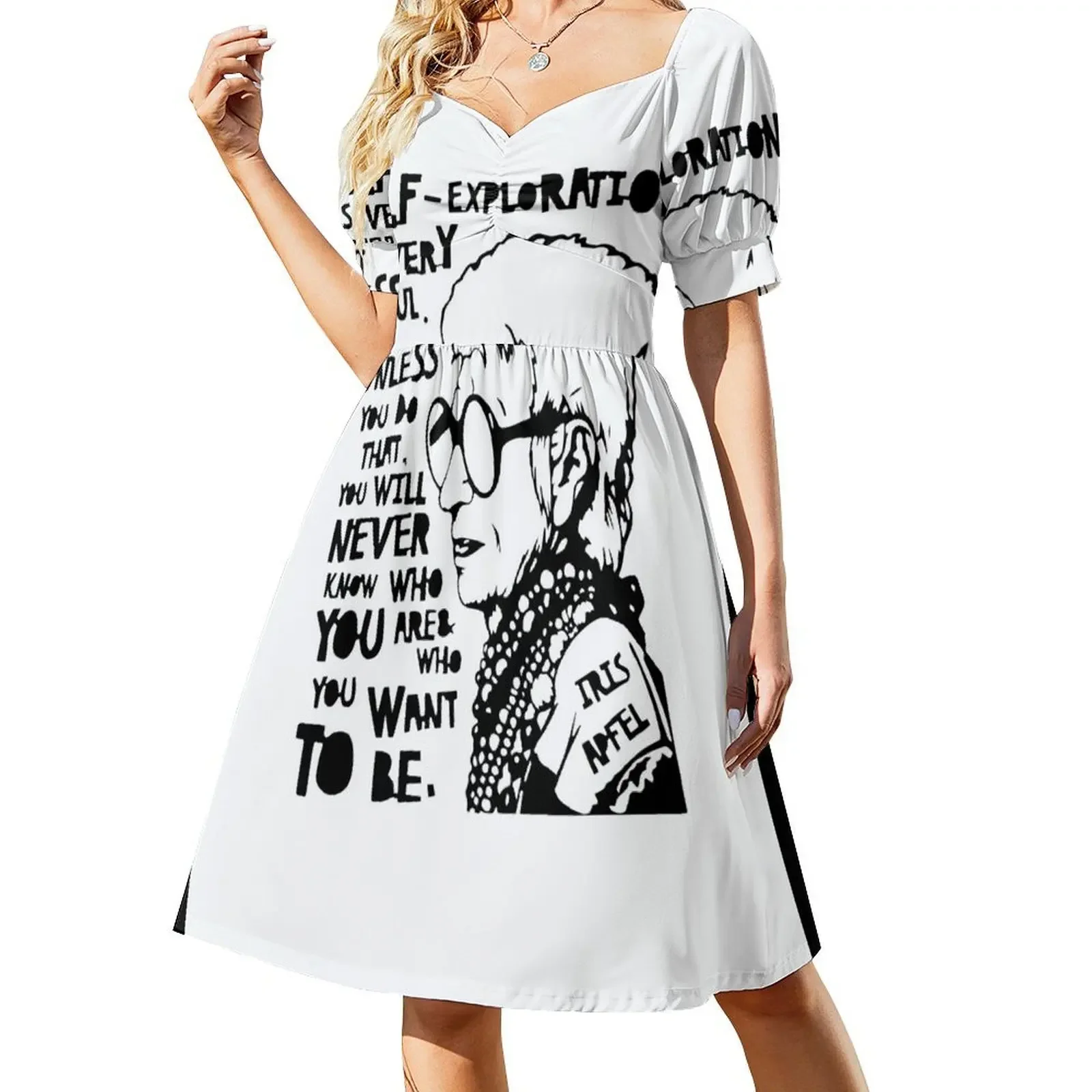 Iris Apfel Quote Sleeveless Dress long dress women womens dress