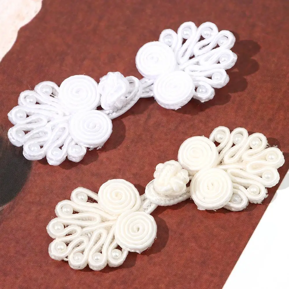 

5Pcs Chinese Knot Button Handmade Cheongsam Buttons Knot Fastener Tang Suit Invitation Gift Box DIY Handcraft Accessories
