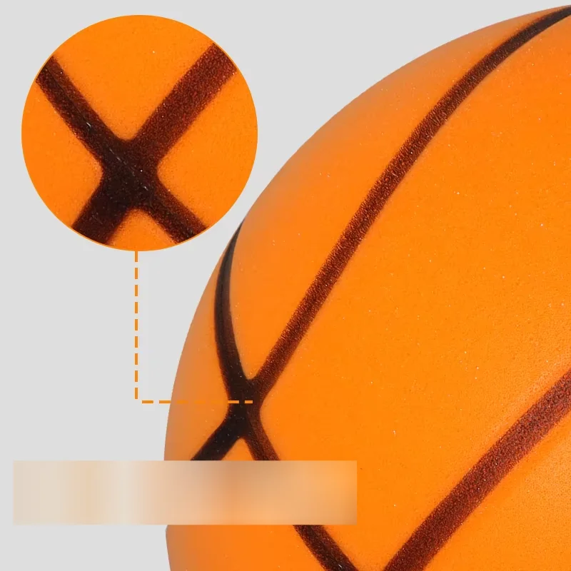 Silent Basketball Dribbling Indoor Grooved Foam Basketball High Bounce Noiseless Training Silent Ball