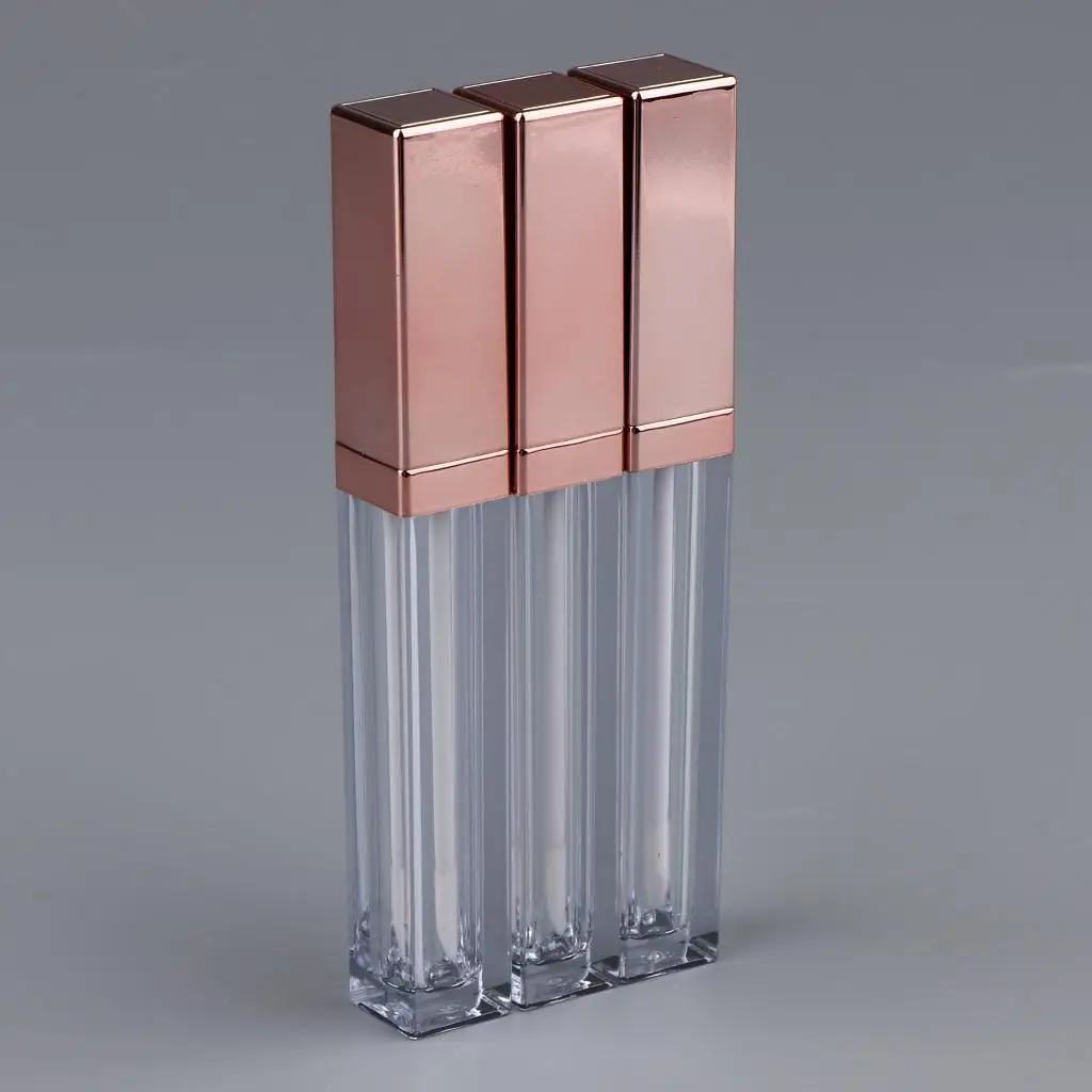 Portable Lip Gloss Tube Cosmetic Container with Wand for Lip Balm Perfume Liquid Eyeshadow DIY Makeup