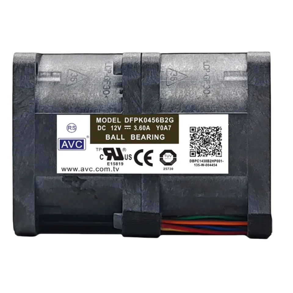 Original AVC DFPK0456B2G 40x40x56mm High-Speed Server Fan - 12V