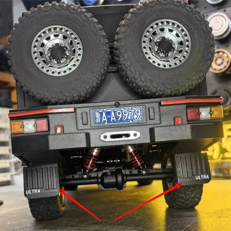 RC Upgrades Rear Mud Flaps for RGT EX86160 LC79 1/10Crawler Car Simulation Off-road Fender Accessories Exterior Decoration Parts
