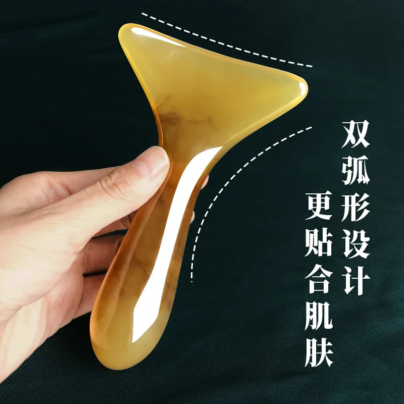

Natural Resin GuaSha Beauty Massage Tool Shoulder Back Whole Body Universal Firm Skin Care Meridian Dredge Tendon Pulling Stick