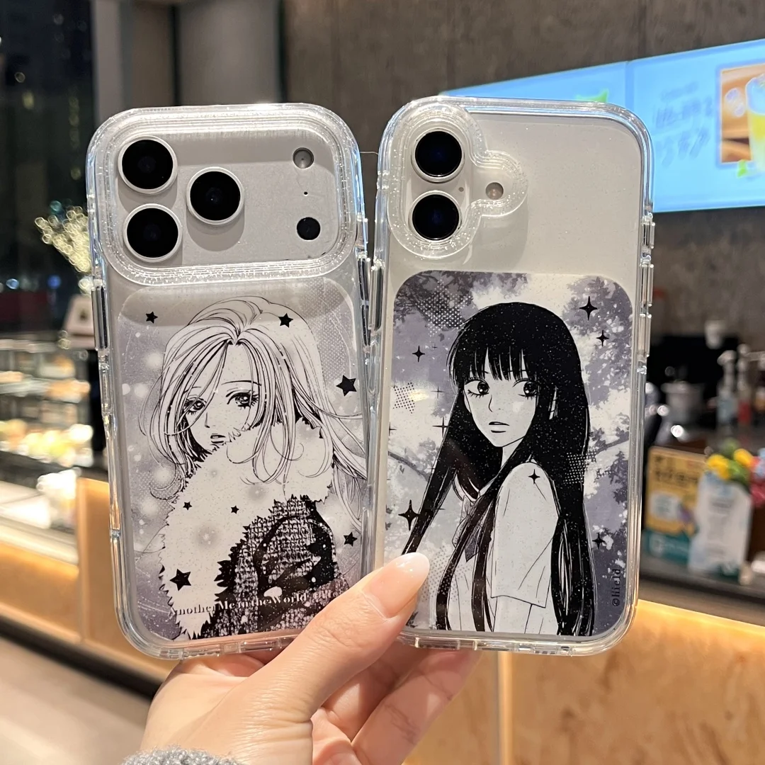 

Cute Anime Girl Phone Case For iPhone 13 Mini 11 12 14 17 Pro Max 15 16 Plus XR X XS Silicone Phone Cover iPhone Case