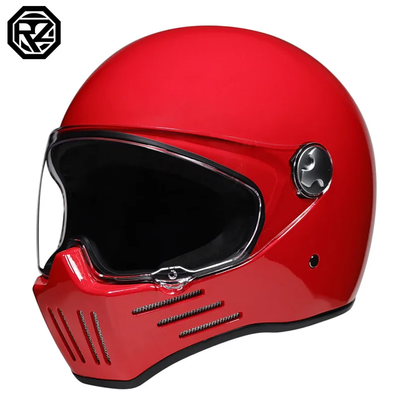 DOT Vintage Chopper Cruiser Off Road Motorcycle Helmet High Quality Full Face Helmets Safety Motocross Racing Casco Capacete