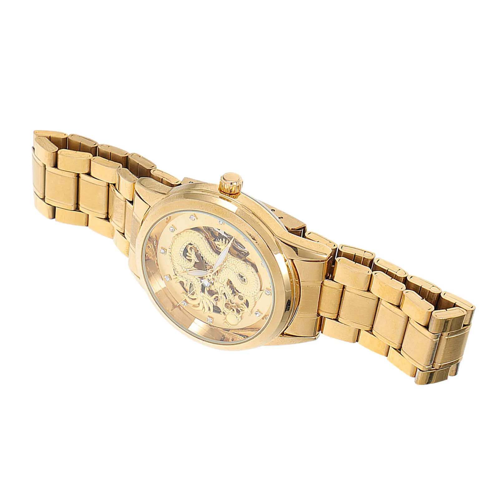 

Водонепроницаемые кварцевые мужские часы с ремешком из нержавеющей стали, полым циферблатом, элегантной отделкой и тонкой отделкой, идеальный подарок на День отца