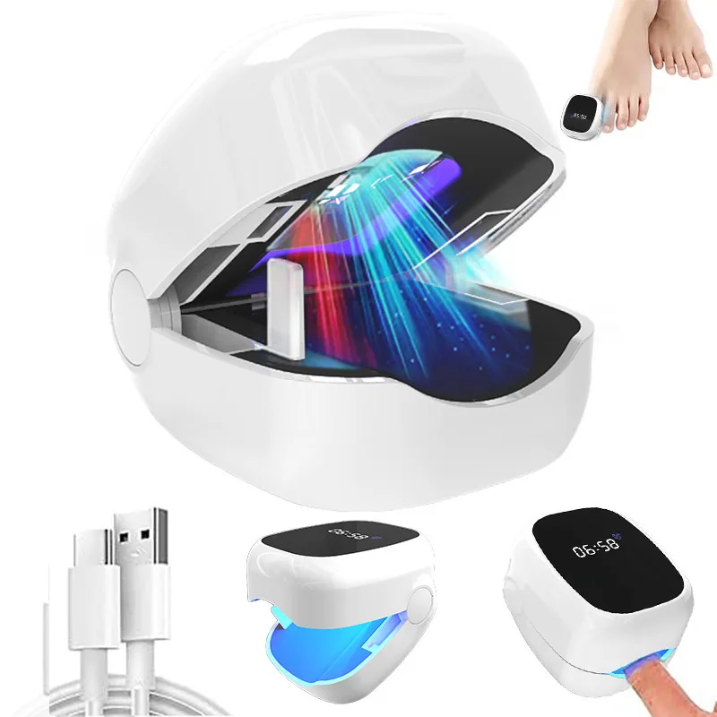 Portable LCD UV Phototherapy Lamp, Auxiliary Treatment Light for Onychomycosis & Fungal Nail Care