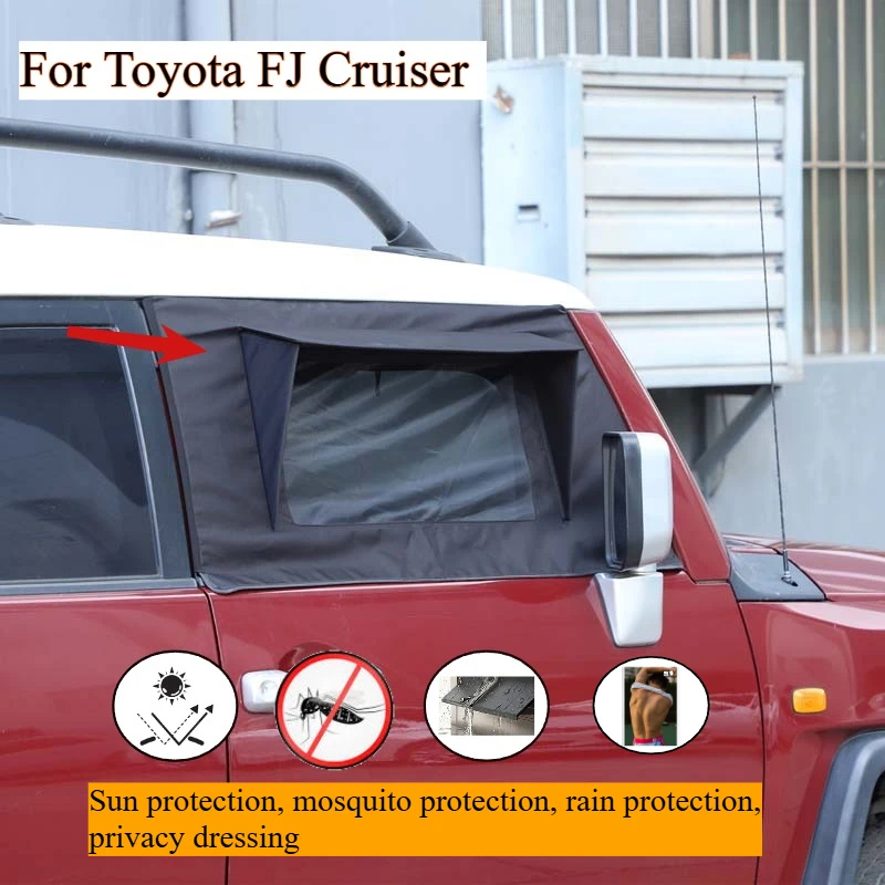 

For Toyota FJ Cruiser Front Doors and window covers Car window covers Sun protection and mosquito protection Outdoor Auto parts