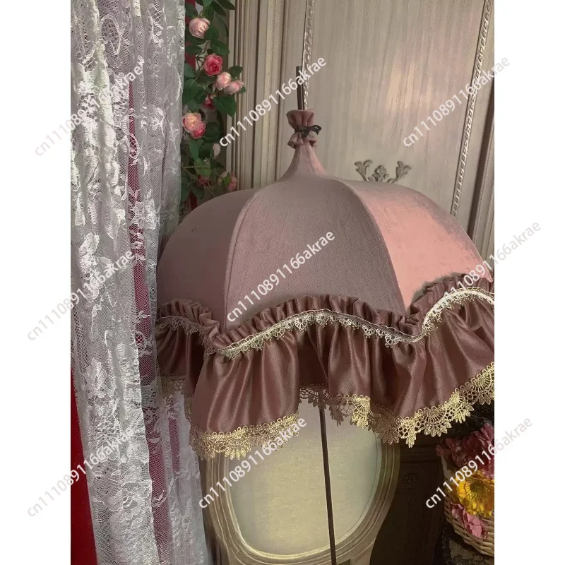 Umbrella handmade imitation antique vintag lolita lo flower wedding photography small ocean umbrella