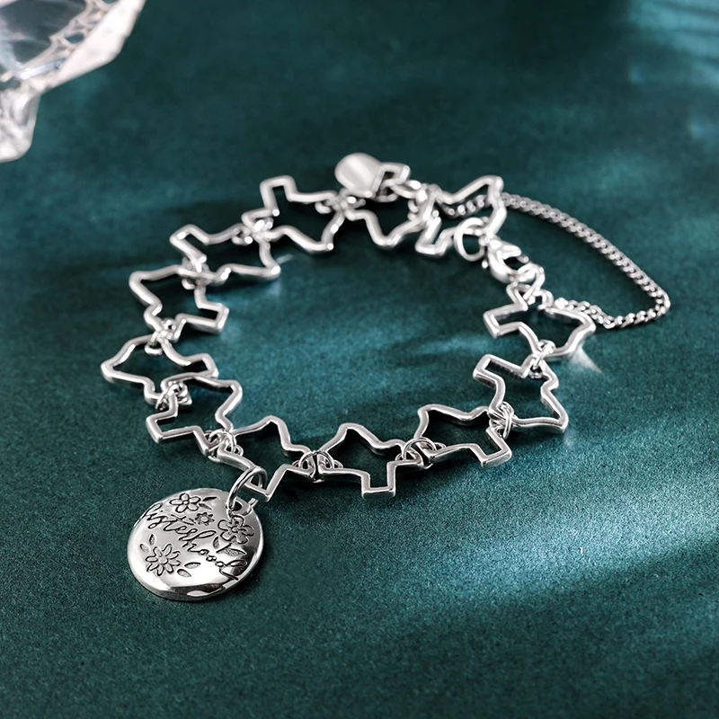 

Genuine 925 sterling silver Texas Charm Bracelet paired with Sisterhood Pendant
