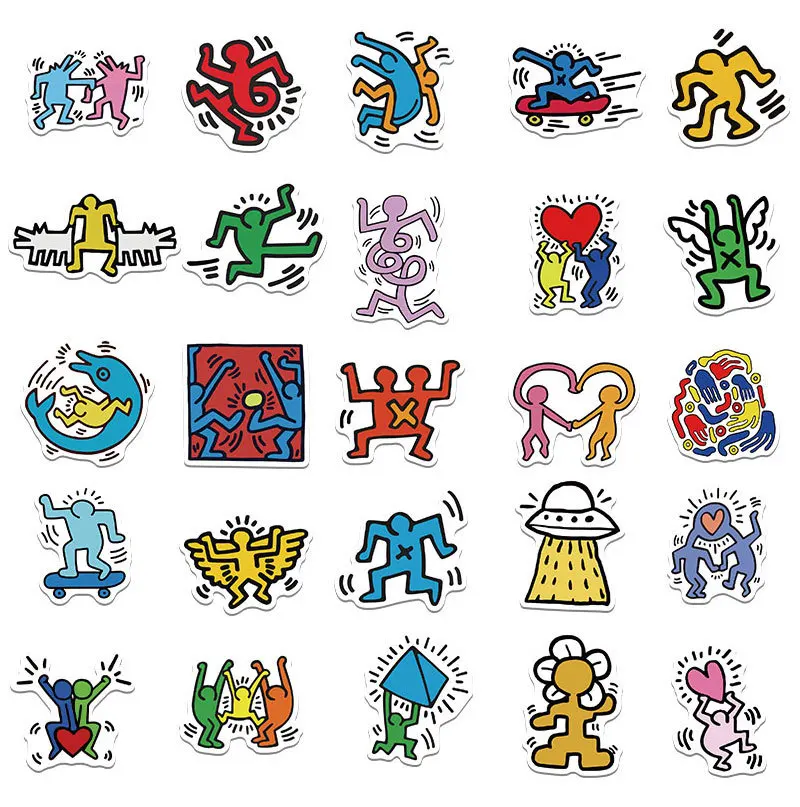 10/30/50PCS Fashion Cartoon Animation Art Sticker Pack Skateboard Guitar Decoration DIY iPad Waterproof Toy Graffiti Wholesale