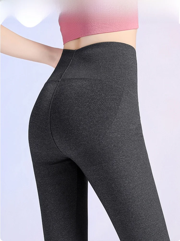 سراويل يوجا عالية الخصر للسيدات صيفية للتخسيس ورفع المؤخرة بنمط جلد arkskin يمكن ارتداؤها في الهواء الطلق سراويل بطبقة أساسية