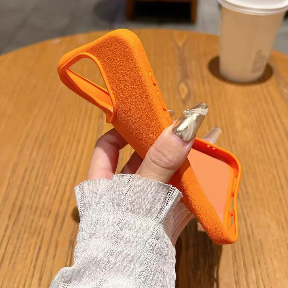 Lichee نمط الجلود قضية الهاتف آيفون 17 برو ماكس حافظة آيفون 16 11 13 15 12 14 برو ماكس 17 الهواء للصدمات لينة ماتي غطاء