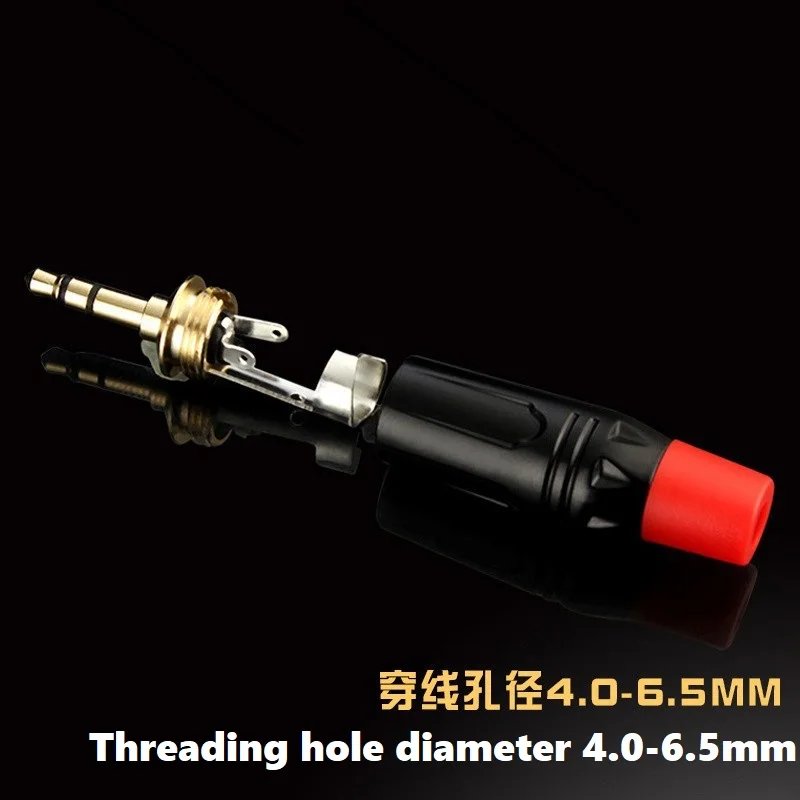 DIGIZULU النحاس مطلية بالذهب 3.5 سماعة التوصيل 3.5 مللي متر صغيرة ثلاثة النواة ستيريو aux كابل الصوت لحام الرأس