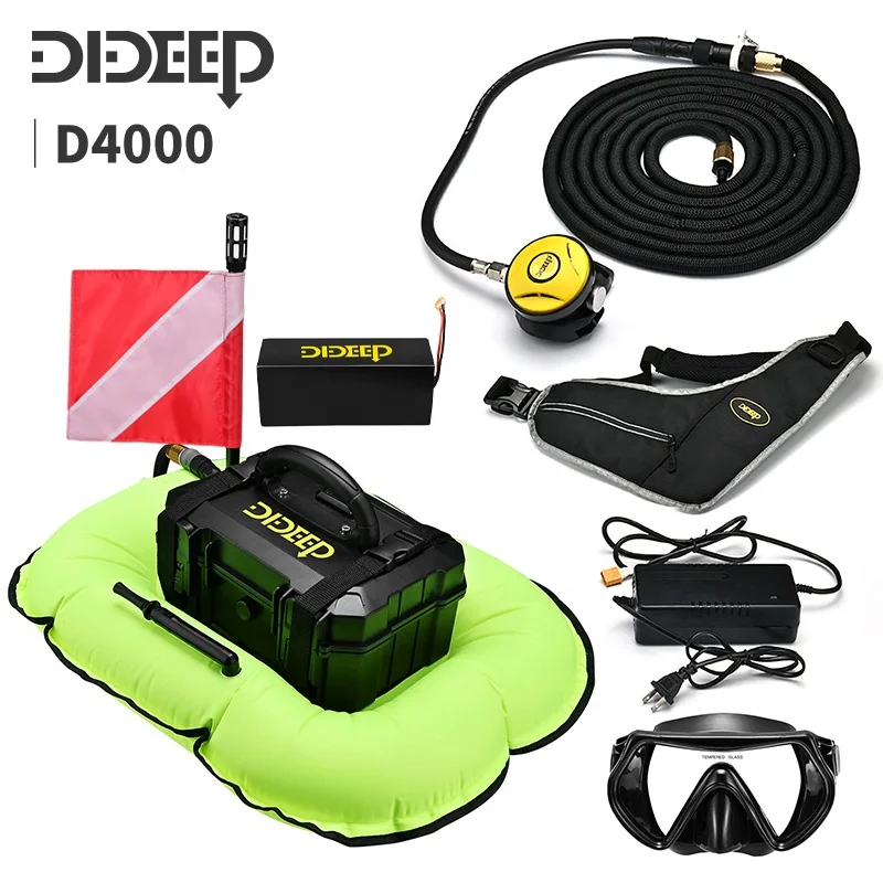 

Portable D4000 Dive 5.5 Hours 15m Freediving Safe Underwater Snorkeling Fishing Breathing Cankless Diving respirator
