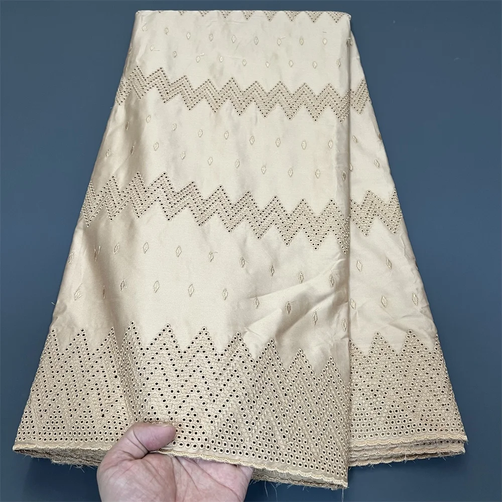 قماش دانتيل أفريقي نيجيري 2025 جودة عالية، أقمشة قطنية بالمتر، تطريز، فستان زفاف، تول، تصميم، قماش، 5 ياردات