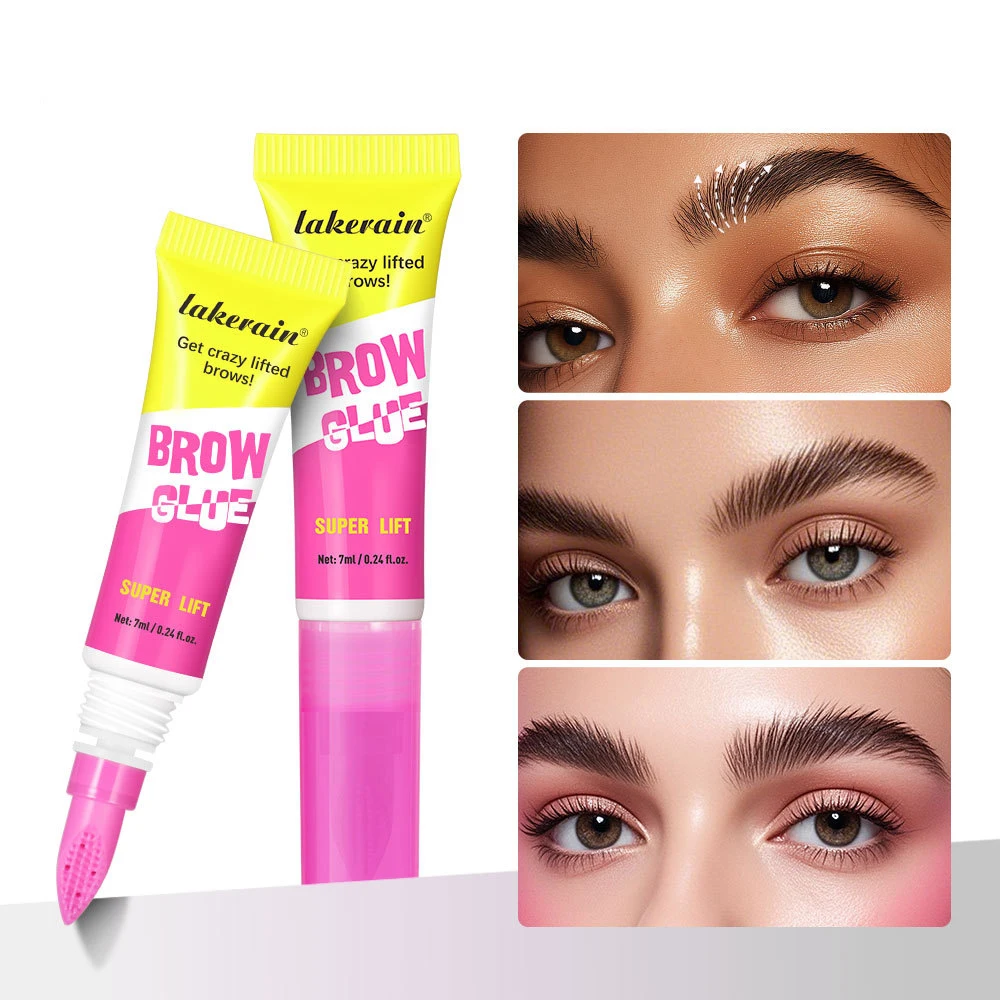 Super Lift Brow Glue Lamination Gel Crazy Lift Brow Long-lasting Strong Hold & Built-In Styling Comb Clear Eyebrow Gel Cosmetics