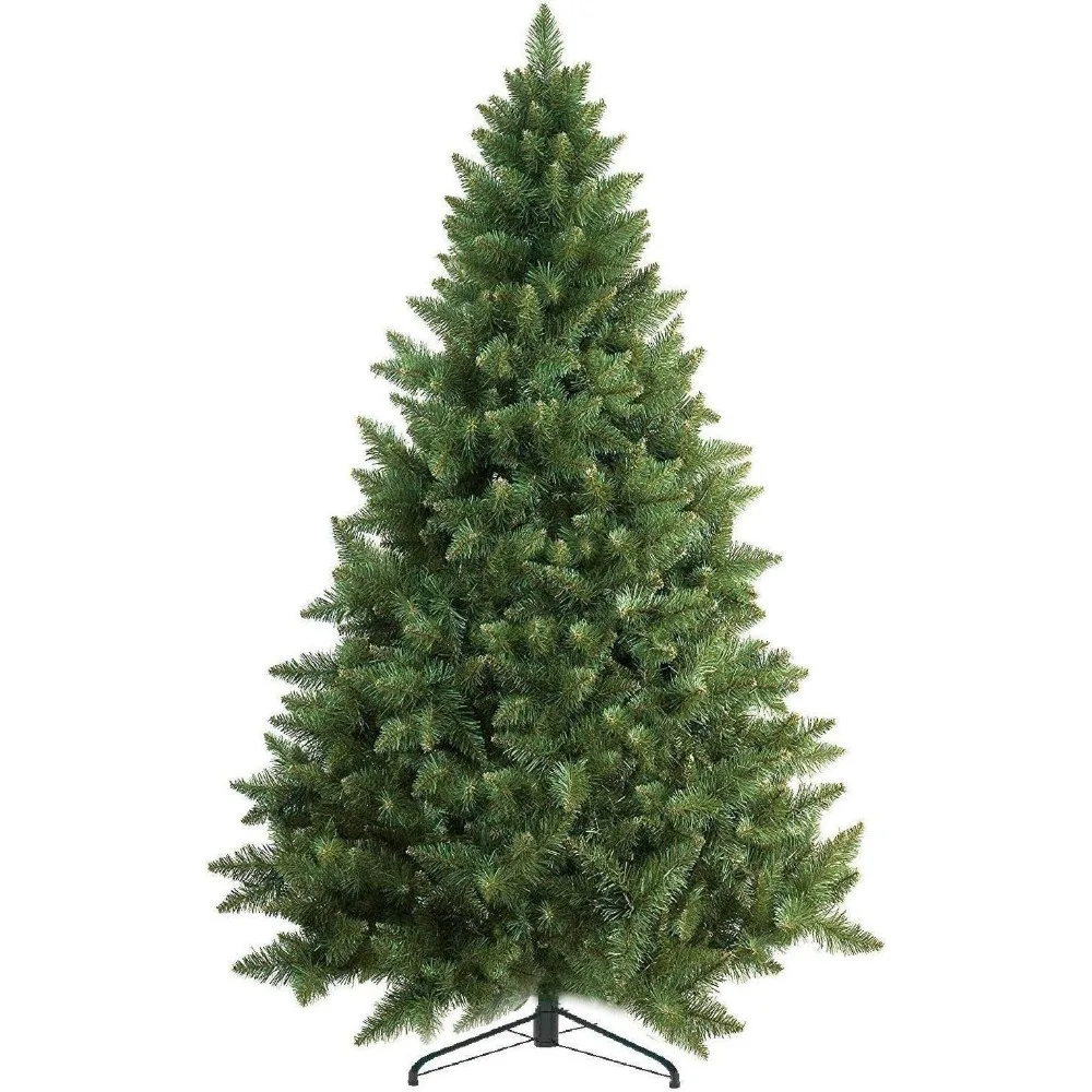 

Christmas Tree with 1200 Tips for Fullness-Artificial Canadian Fir Full Bodied 6ft with Metal Stand, Lightweight Christmas Tree