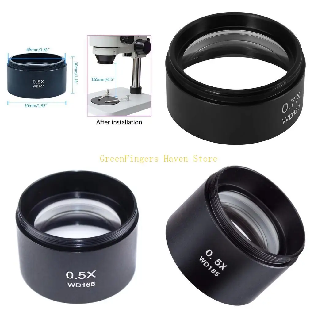 

F68D WD165 0,5X Объектив микроскопа с вспомогательными объектами для тринокулярного стереозума