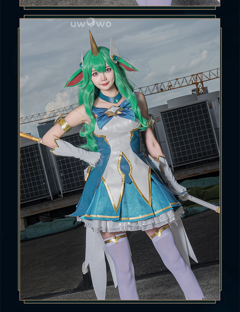 Anime Game Soraka League Star Guardian Soraka Sg Cosplay Costume Dress Halloween Cos For Women Men Party Anime Cosplay