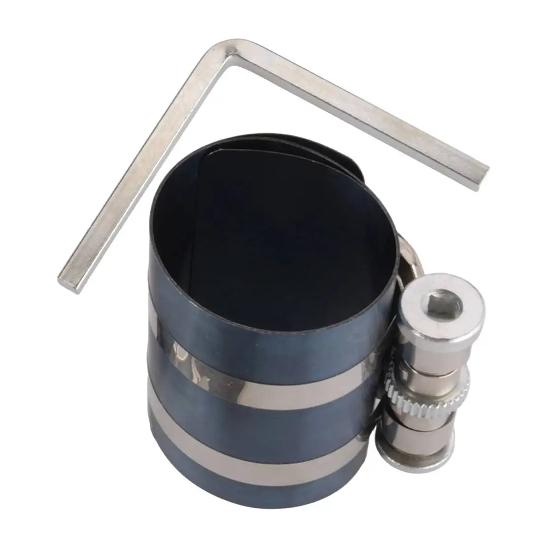 Car Engine Adjustable Piston Ring Compressor Installer Install Tool 2-1/8