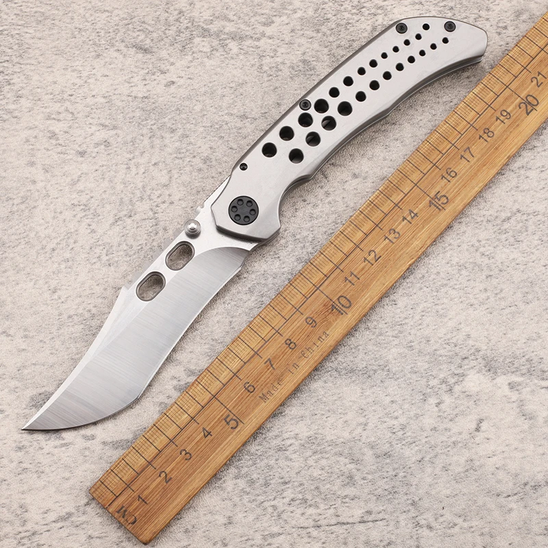 

New 14C28N steel titanium alloy handle camping survival knife EDC fruit outdoor collection multifunctional tool