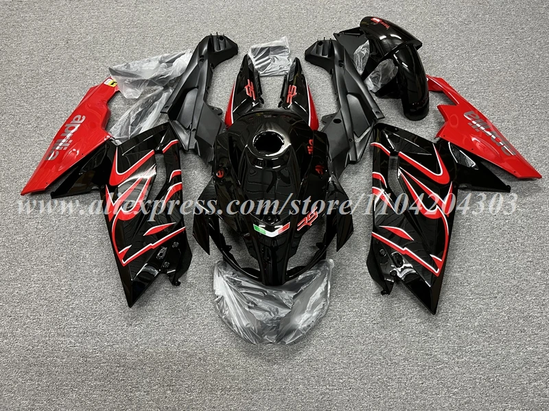 4Gifts New ABS Motorcycle Fairings Kit Fit For Aprilia RS125 06 07 08 09 10 11 RS 125 2006 2007 2008 2009 2010 2011 Black Red