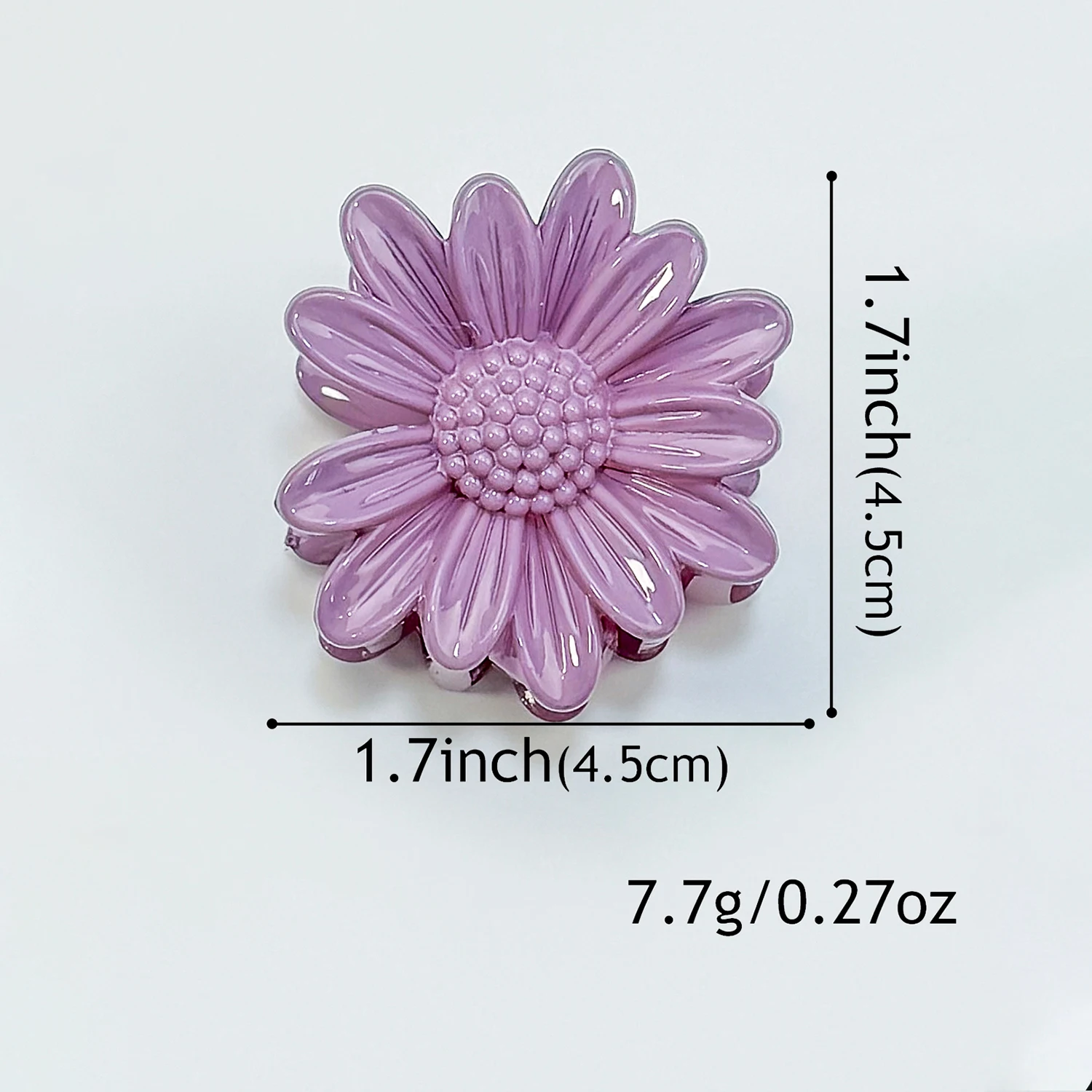 2/5PCS Girls Sun Flower Hair Claw Clips Women Beach Vacation Bohemia 1.7inch Floral Hair Claw Hairpin Girls Hair Accessories