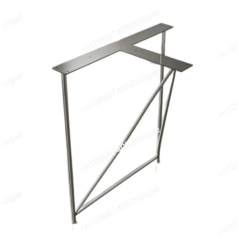 Heavy Duty 304 Stainless Steel Table Legs for Solid Wood Large Board, Dining Table Foot Bracket and Bar Leg Support