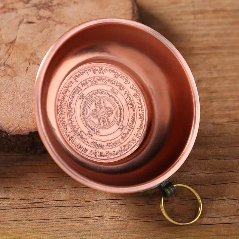 1pc Metal Ash Tray Ornament, Buddha Hall Smoke Supply Plate, Temple Desktop Decoration, Feng Shui Accessories, Incense Holder