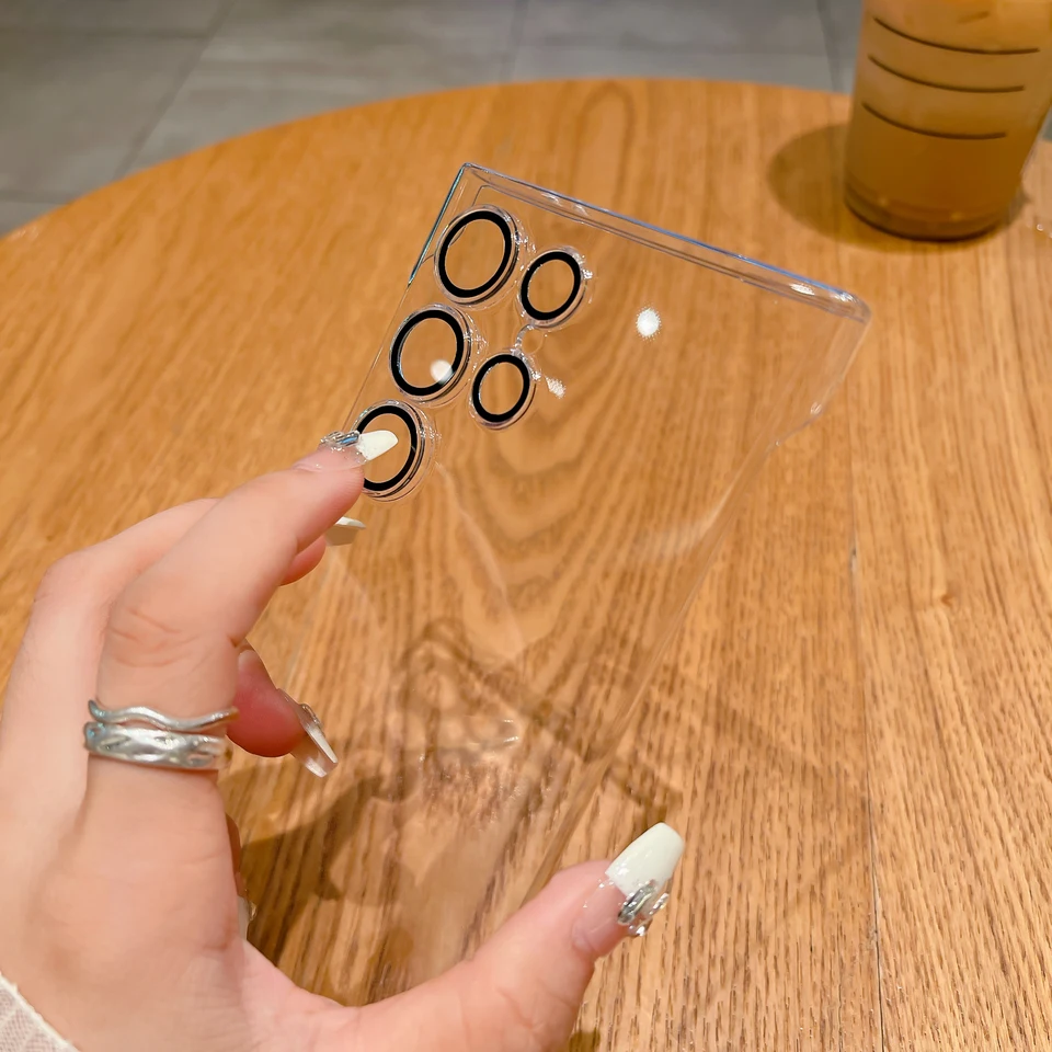 Funda transparente de alta definición ultra delgada sin bordes y a prueba de golpes para Samsung Galaxy S26 Ultra S24 S22 S23 S25 Ultra Plus 3