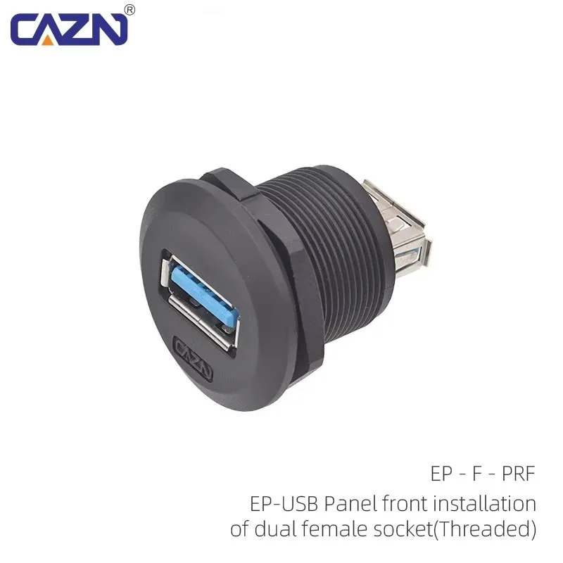 USB3.0 Double Female Head Front Mounted Socket EP Panel Type for Enhanced Connectivity