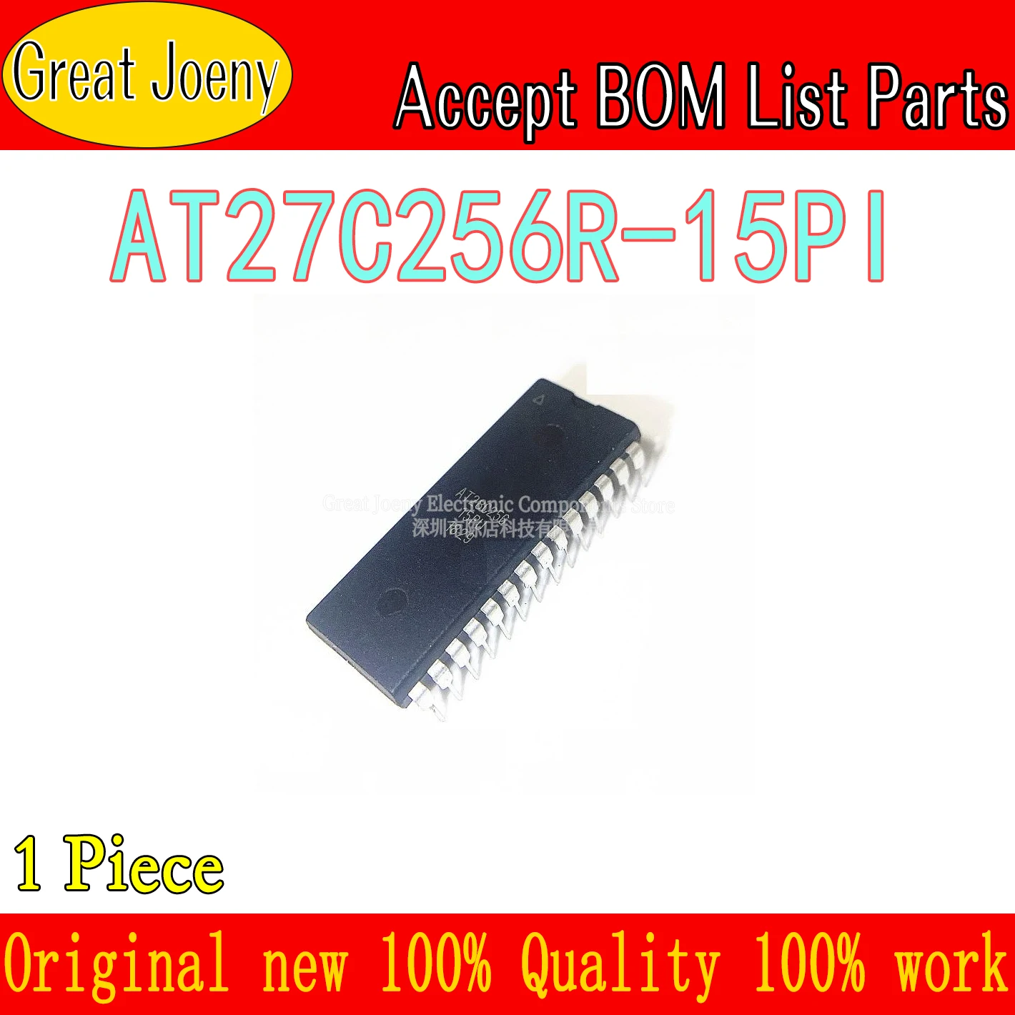 100% New AT27C256 AT27C256R-15PI AT27C256R IC Chipset DIP-28