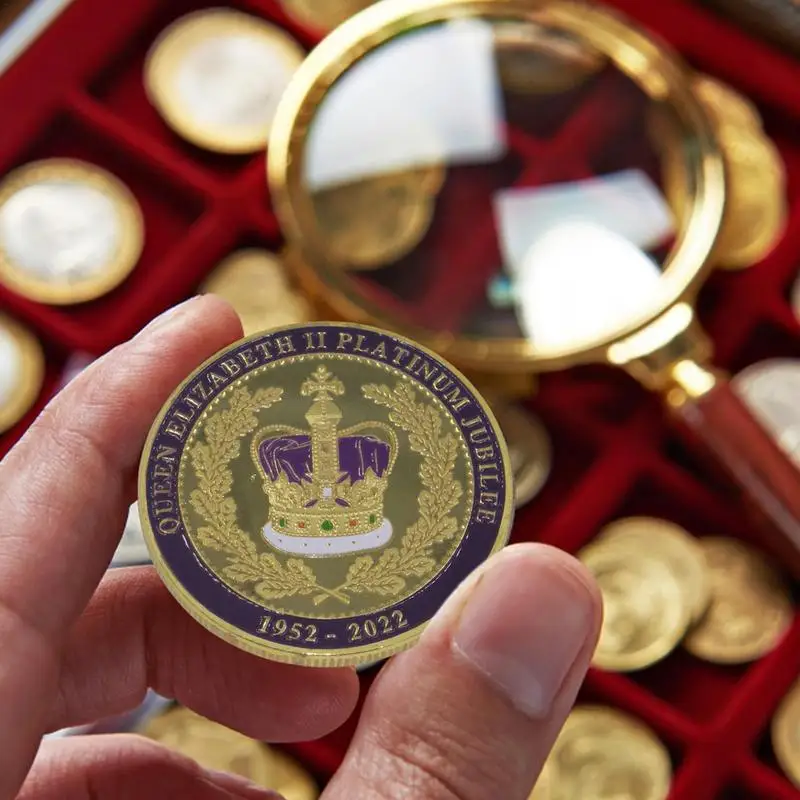 Moneda conmemorativa de la Reina de Inglaterra, moneda de recuerdo de colección, moneda sin circular en memoria de su Majesty, decoración del hogar