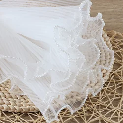 (4 Yards/bag) 28cm Wave Yarn Pearl Edge Yarn Valentine's Day Gift Flower Packaging Material Wedding Decoration Lace Handmade DIY