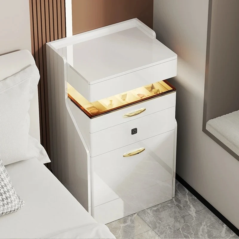CL Flip Cover Dressing Table Light Luxury Bedroom New Small Bedside Makeup Table Integrated Storage