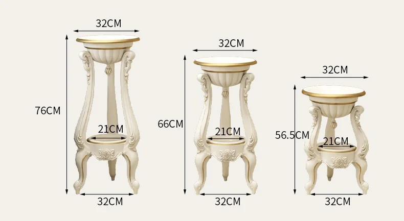 European Multi-layer Flower Stand-Plastic Flower Pot Shelf Balcony Floor Hanging Orchid Stand Support for Multiple Pots