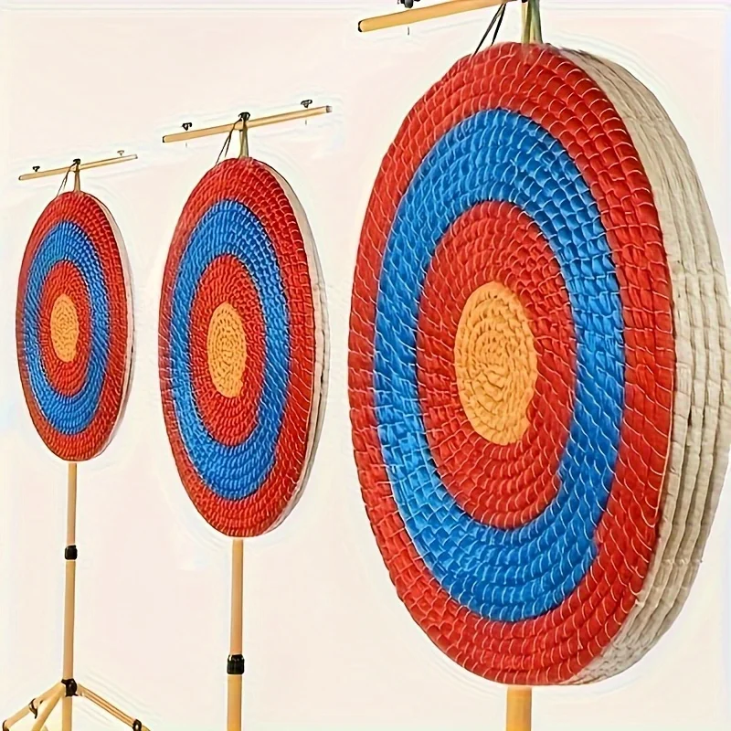 Durable Archery Target Durable Mixed Color Grass Archery Target | Woven Grass Training Equipment, Easy to Draw & Protect Arrows