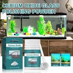 100g Cerium Oxide Glass Polishing Powder Window Windscreen Windshield Scratch Remover Repair Waxing Polish Pad Cerium Oxide