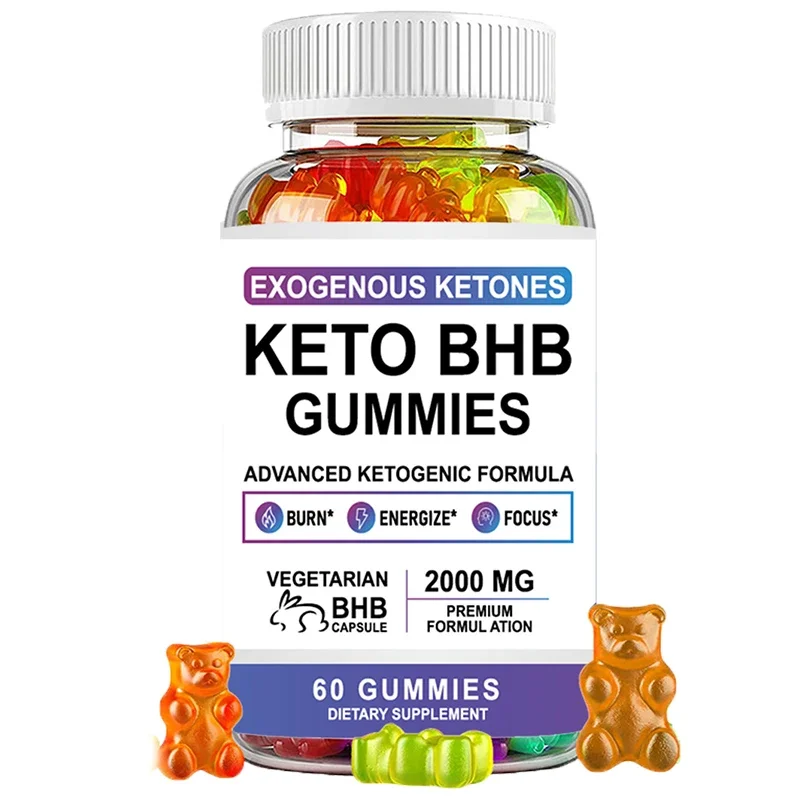 1 set of ketogenic apple cider vinegar gummies to regulate blood sugar promote fat burning improve metabolism Health food