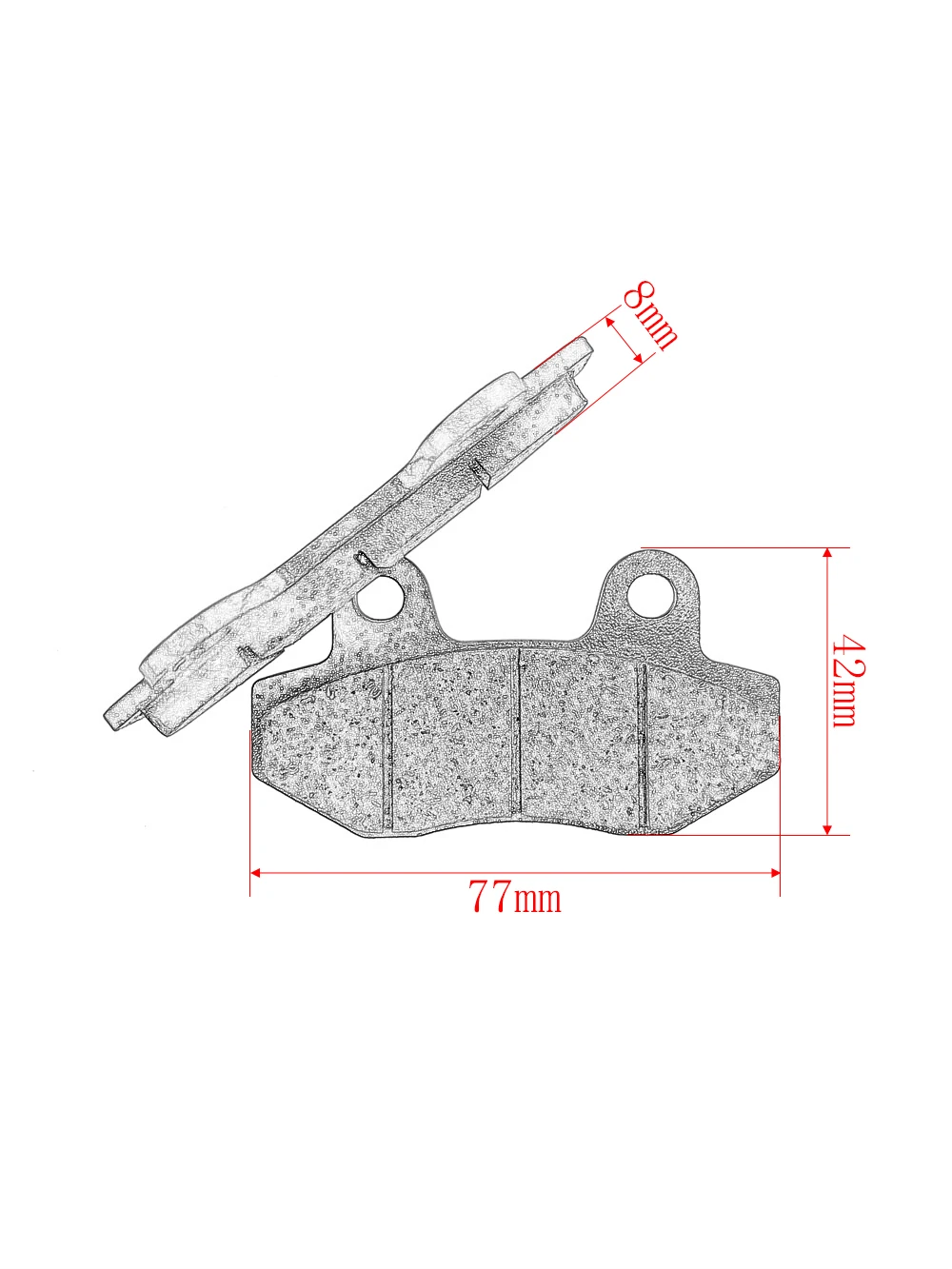 Motorcycle Front & Rear Brake Pads For GY6 Scooter Moped ATV 50cc 70cc 100cc 125cc 140cc To 200cc 250cc Pit Dirt Bike Universal
