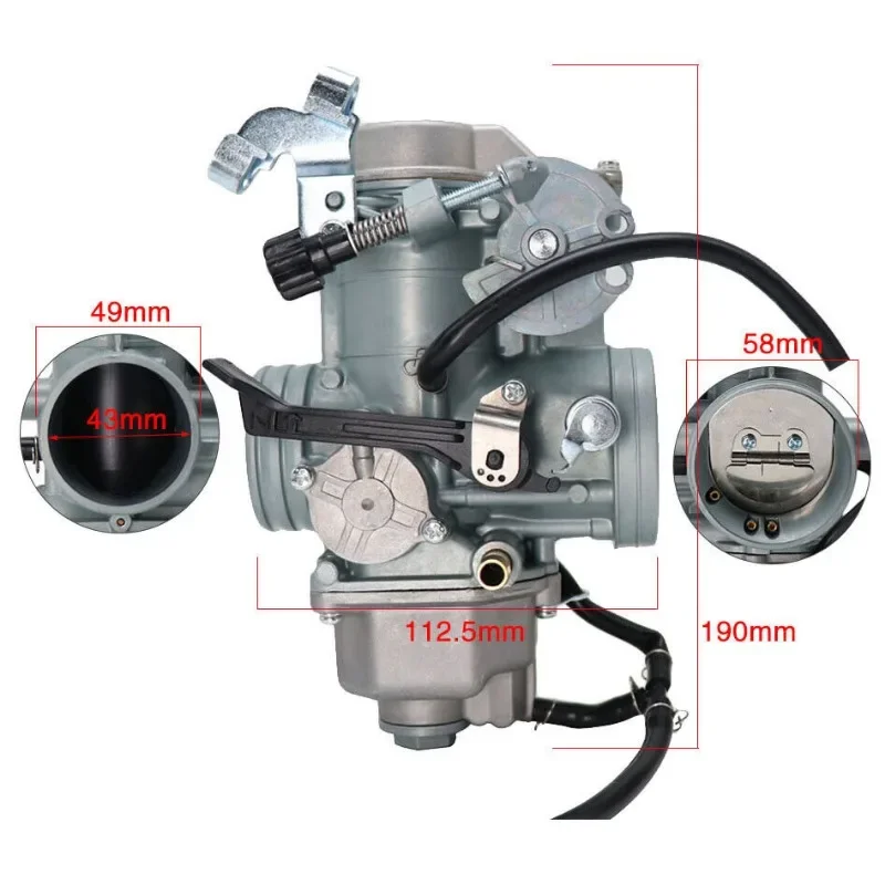 For Honda XR400 XR400R XR600R XR650R 1988-2000 Carburetor Round Slide Carbs 16100-MBN-673 Motorcycle Carburetor 16100‑MN1‑681