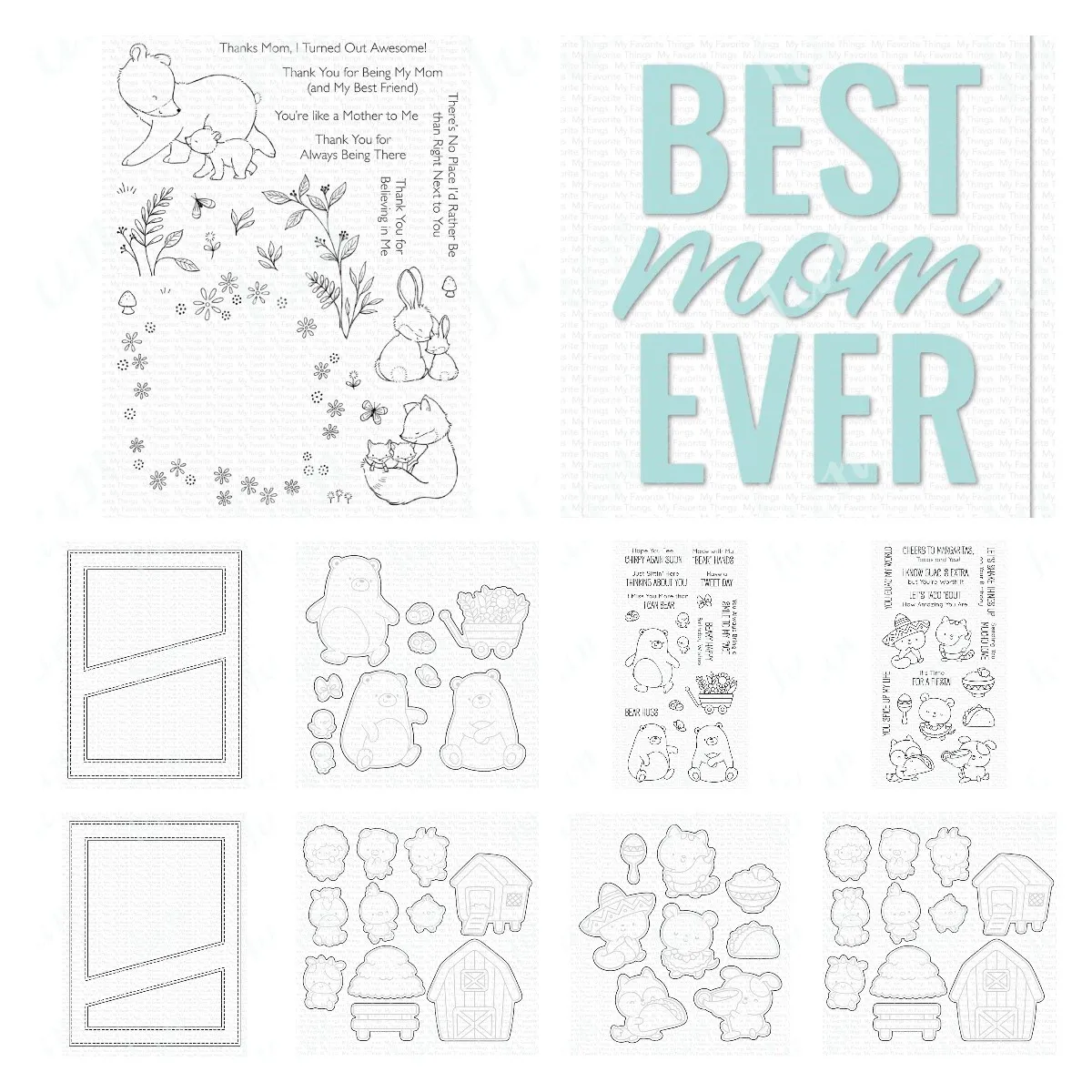 Bear Hugs Cutting Die Decoration Stamps and Dies Set Scrapbooking Strip Cover-Up Molds Embossing Template DIY Handmade