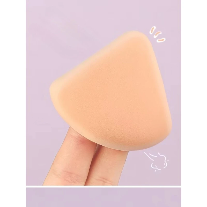 5 stuks ronde vierkante driehoekige vorm make-up spons bladerdeeg droog nat tweeërlei gebruik zacht suikerspin luchtkussen foundation poederdons